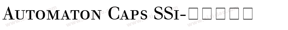 Automaton Caps SSi字体转换